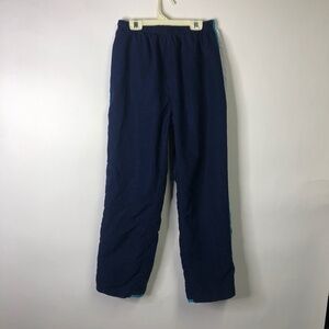 Studio Works navy blue pull on lined side stripe athletic leisure pants M